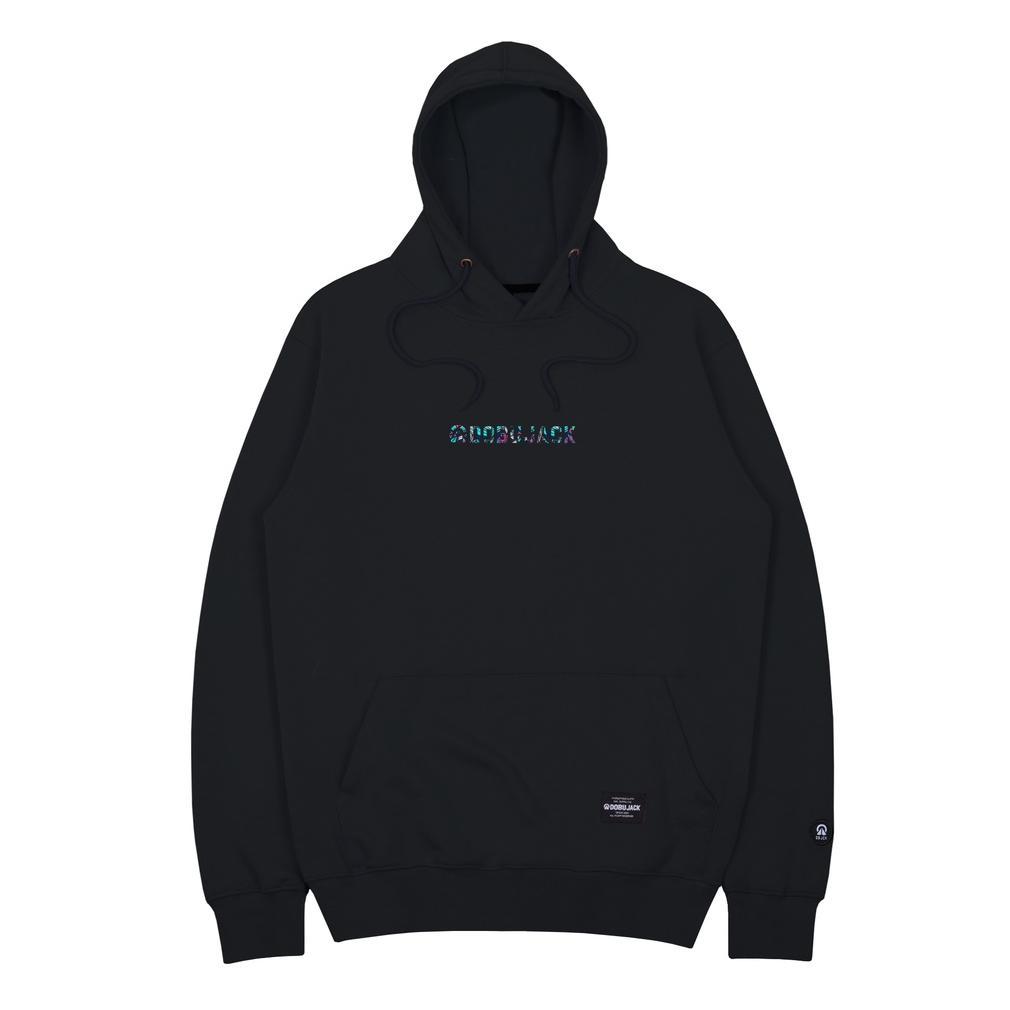 ORIGINAL DOBUJACK LITTLE LOGO BLOOMY BLACK HOODIE