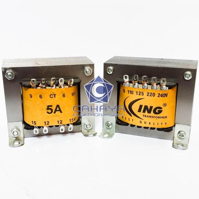 TRAFO 5A KING CT 15V OUTPUT MURNI AMPERE 5AH POWER SUPPLY ADAPTOR ORIGINAL DAN TERPERCAYA