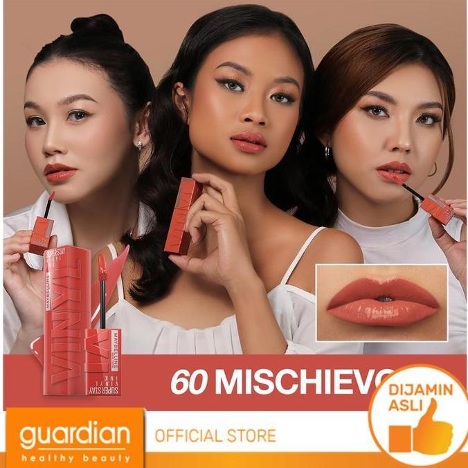 Lipss- Maybelline Superstay Vinyl Ink 60 Mischievous