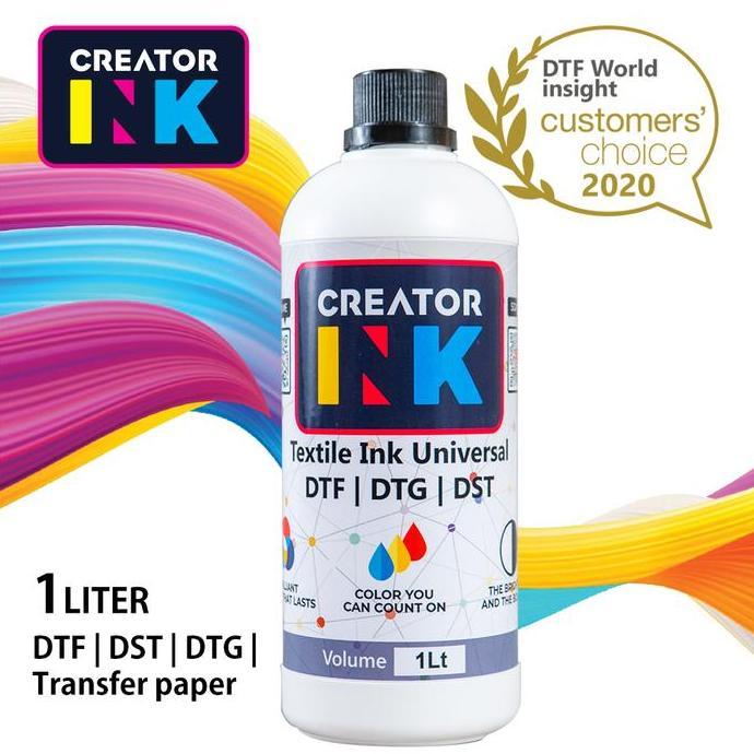 Tinta DTF | Tinta DTG | Tinta DST - CREATOR INK Universal - 1 Liter