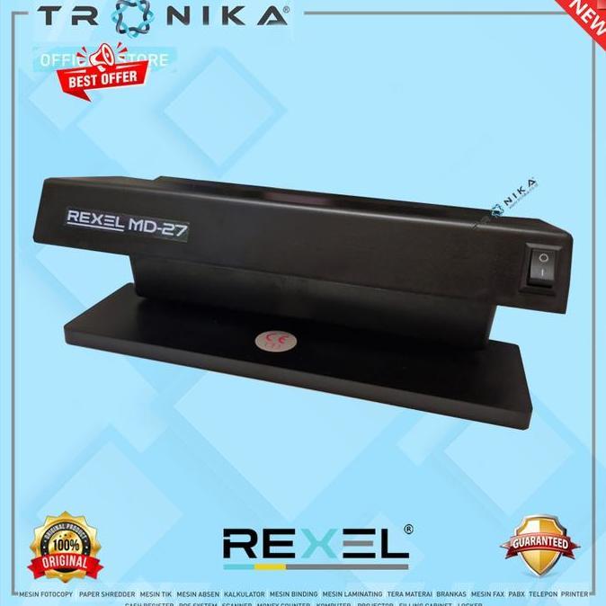 ALAT PENDETEKSI UANG PALSU | REXEL MD-27 | ORIGINAL | GARANSI RESMI (TERBAIK) (TERBARU) (TERMURAH)