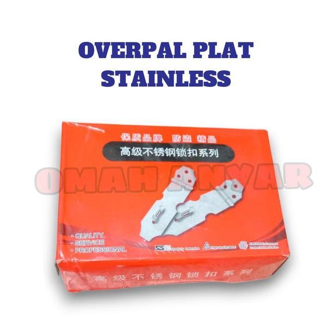 Overpal Plat Grendel Gembok SS Stainless Steel