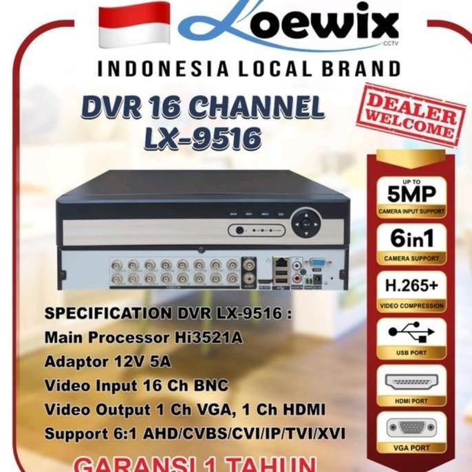 Scuritoi- Promo Dvr Cctv 16Ch 16 Ch Xmeye 1080P 6In1 Terbaru
