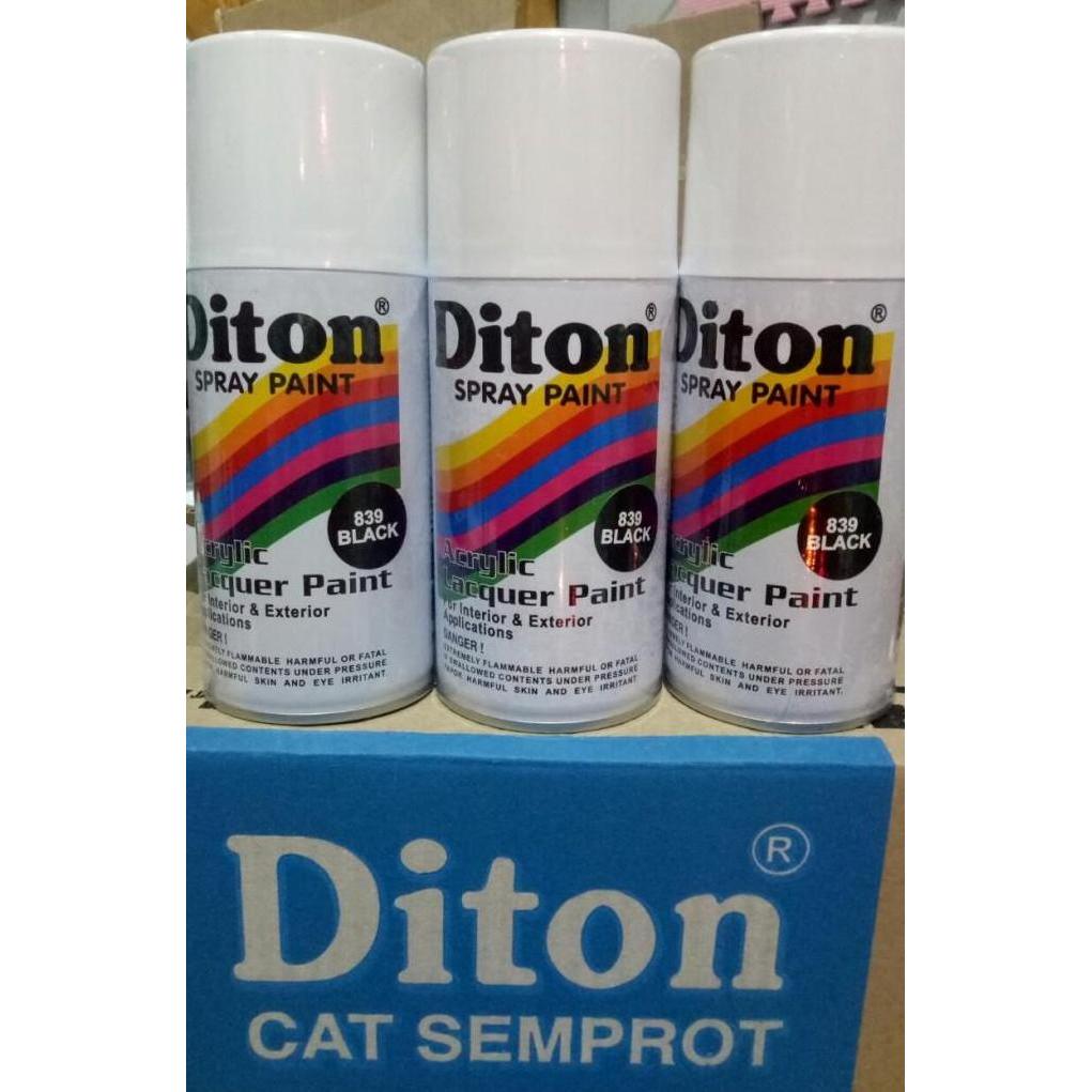 Wbex- Pilok Pilox Diton Black 839 300Cc Hitam Glossy Kilap