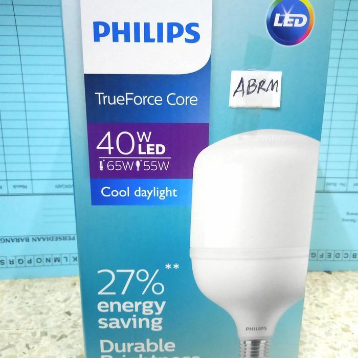 Lampu LED 40w 40 w 40 wat 40wat Philips 50w 50w in-Lite E 27 Putih