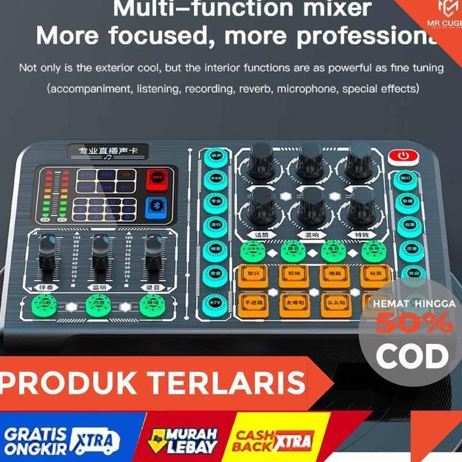 (Allthebest) Alat Streaming Live Sosmed Mic Karoke sambung ke hp smartphone dan