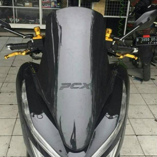 winsil pcx 150 hitam - visor depan pcx 150 - tameng angin pcx - visor depan pcx