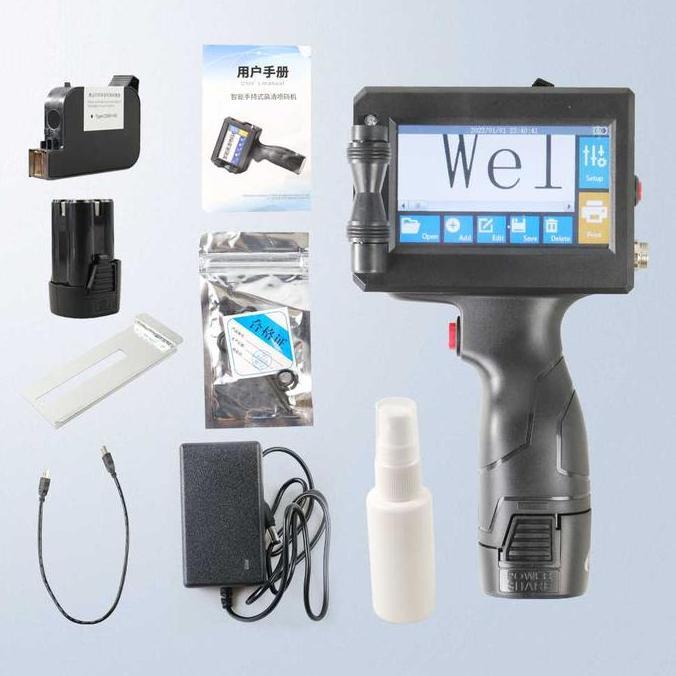 Printer Laser Inkjet Portable LEOMN PIG800 Mesin Cetak Teks Angka Barcode Tanggal Masa Berlaku untuk