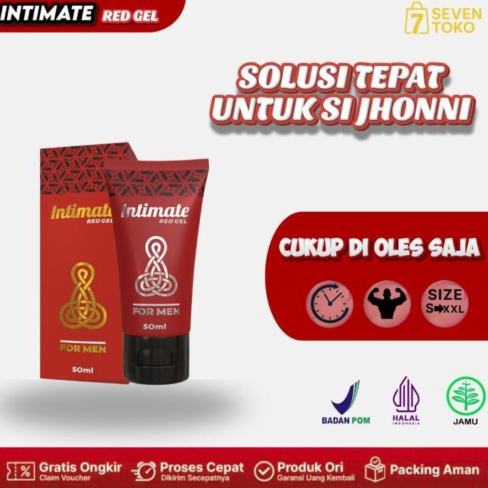 Vitbig- Intimate Red Best Massage Gel Obat Tradisional Penambah Besar Ukuran Mr P Vital Pria Bpom 50
