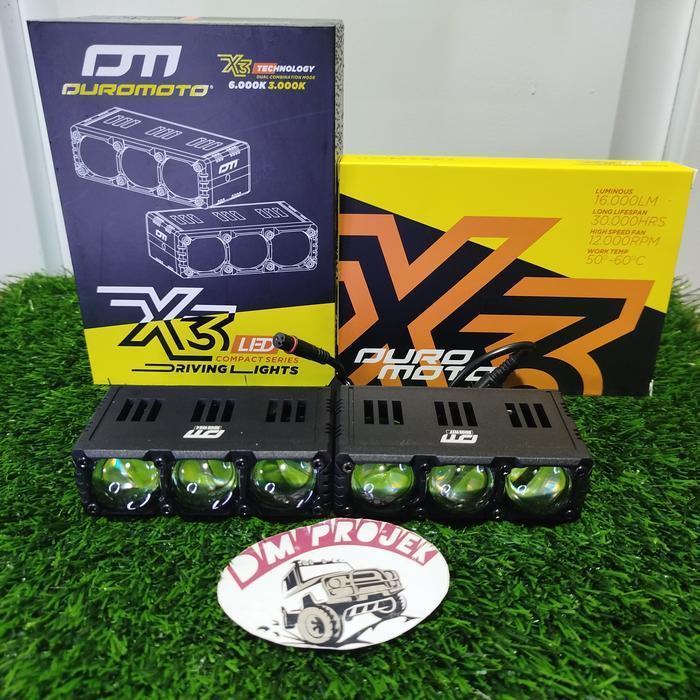 DUROMOTO X3 / MINI PROJIE 3 MATA / LAMPU TEMBAK 3 MATA / LAMPU GRILL 150 WAT / LAMPU TEMBAK WATER PR