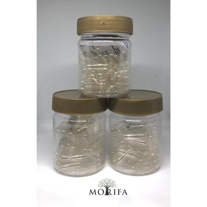 Healtiwi- Cangkang Kapsul Kosong Bening Vegan Natural Rumput Laut Kualitas Import Dan Lokal