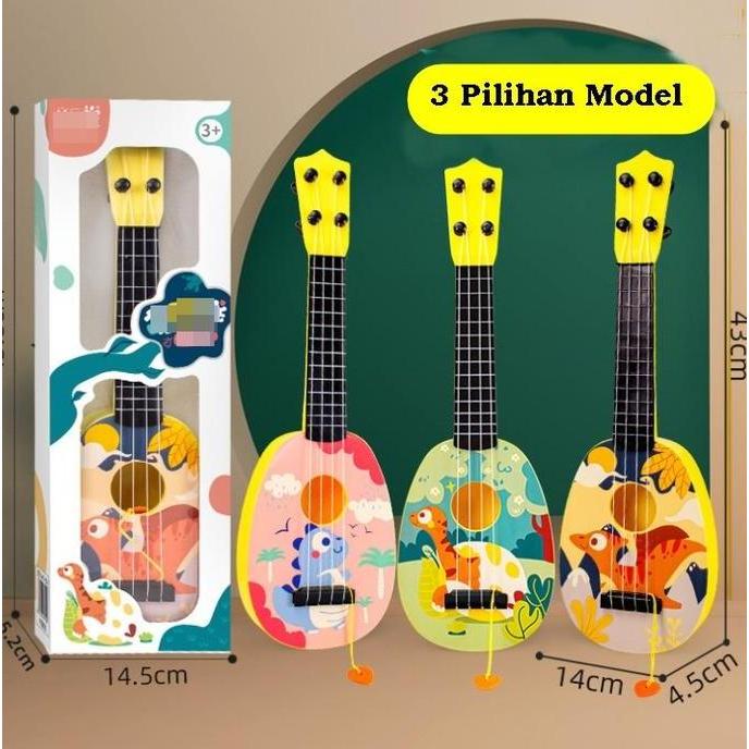 Gongging- Mainan Gitar Ukulele Anak / Kado Mainan Anak Guitar Alat Musik Anak Mainan Edukasi Anak Be