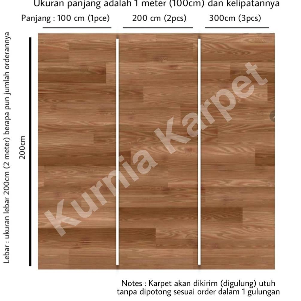 Karpet Lantai Vinyl Korea (Lebar 2 Meter X 1 Meter) Tebal 0.5Mm Harga Per 1 Meter