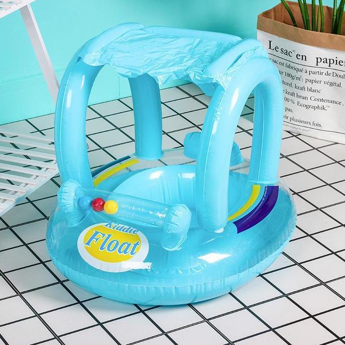 Pelampung Ban Berenang Alas Cincin Tirai Bel Alas Cincin Tiup PVC Air Cincin Renang Bayi