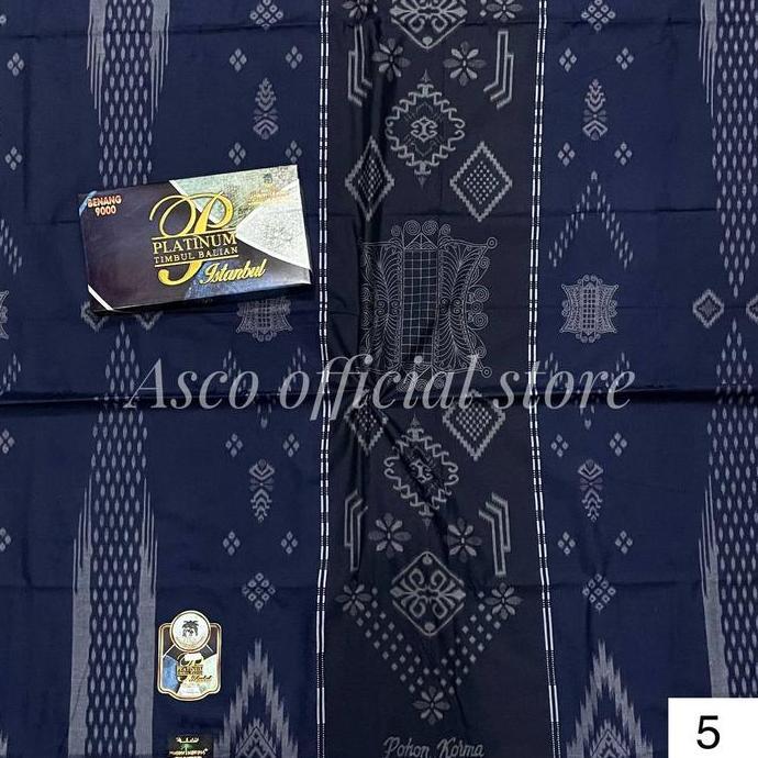 Otwkirim- Sarung Pohon Kurma Platinum Timbul Bali Benang 9000 Pria Dewasa