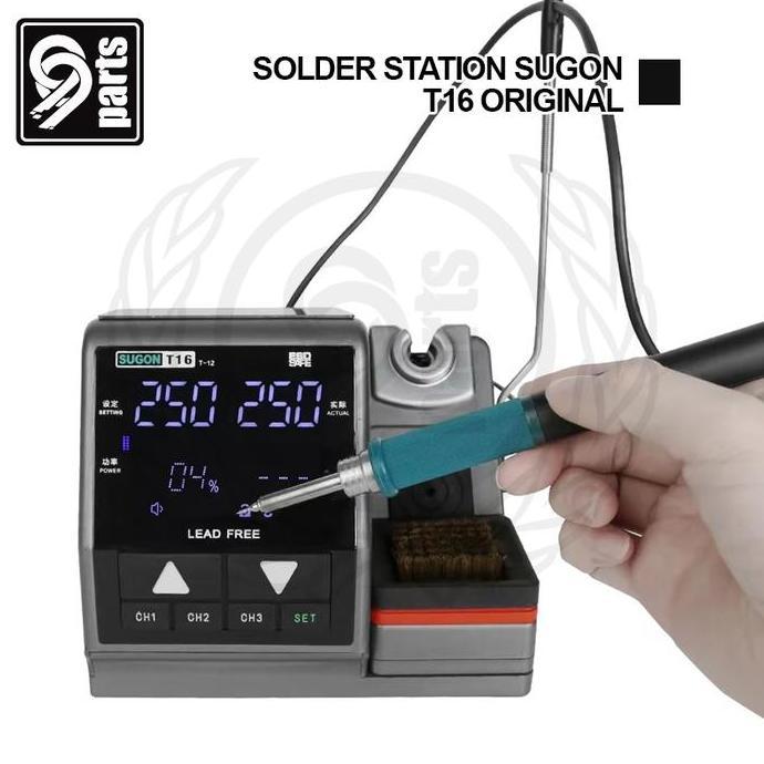 Solder Station Sugon T16 Original Free Mata Solder T12 / Soldering Station Sugon T16 Free Mata Solde