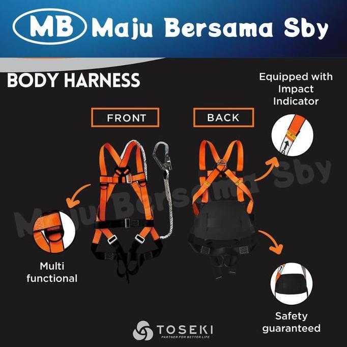 TERBARU TOSEKI Body Harness ABSORBER Double Hook PROMO BISA GOSEND