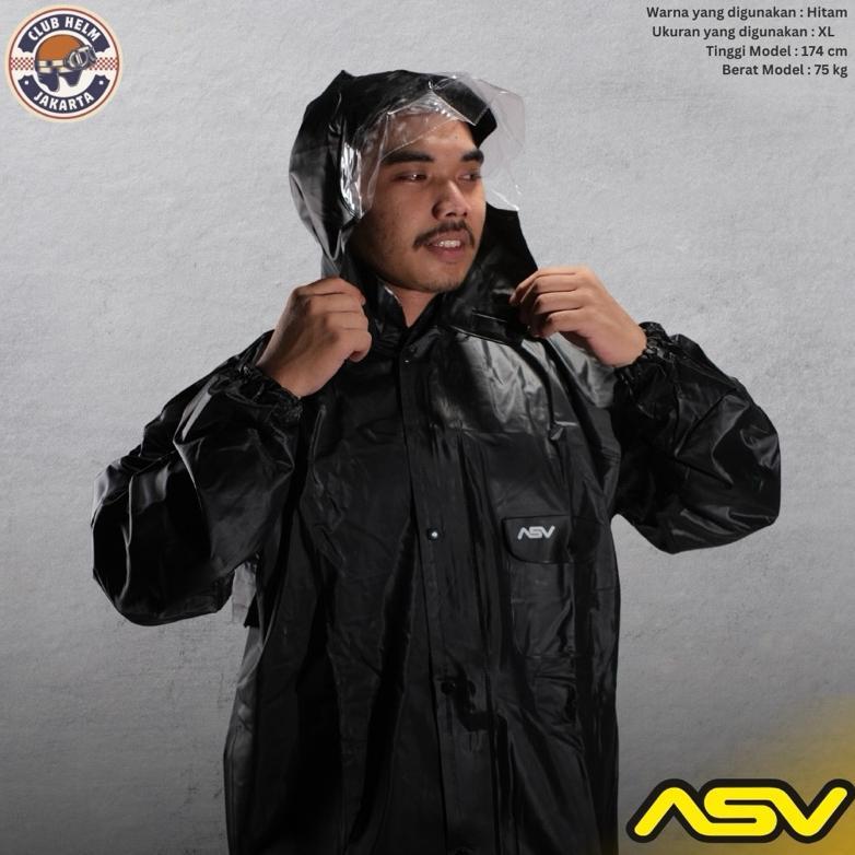 Jas Hujan Premium ASV Type 02 Karet Tebal Asli Original Ori Anti Bau