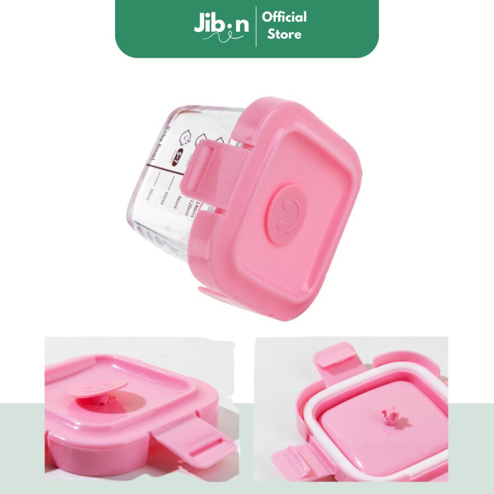 SALE [ JIBIN ] TEMPAT MPASI KACA 3PCS WADAH MPASI KACA WADAH MPASI TAHAN PANAS BPA FREE FOOD CONTAIN