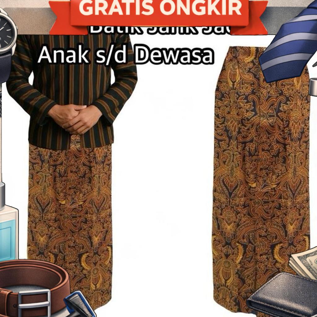 Kain Barik Jarik Jadi / Sembong Pria Anak Dan Dewasa