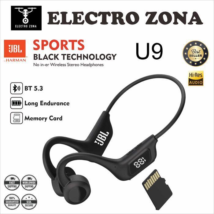 Jbl U9 Bone Conduction Earbuds - Bone Conduction Wireless - Headset Olahraga - Earphone Olahraga