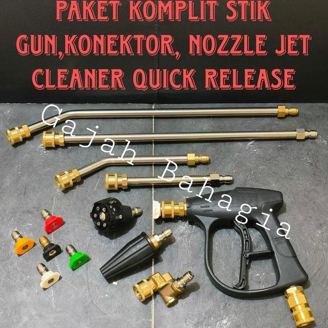 Instangaspol- Paket Gun Jet Cleaner Quick Release Sambungan Konektor Nozzle Steam