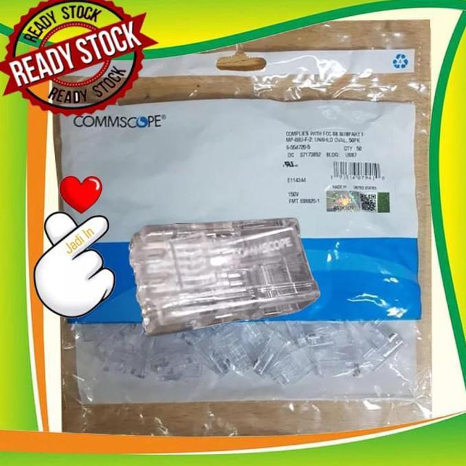 Lansungkirim- Commscope Konektor Rj45 Cat 5E / Konektor Cat5E / Rj45 / Rj 45