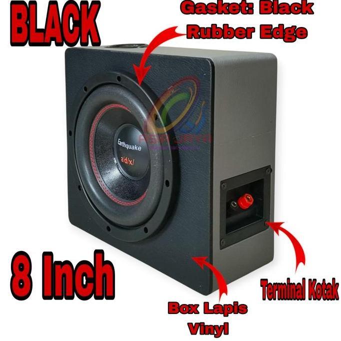 Paket Combo Subwoofer Kolong Pasif Speaker ADX 8 Inch Earthquake 888 8 inch