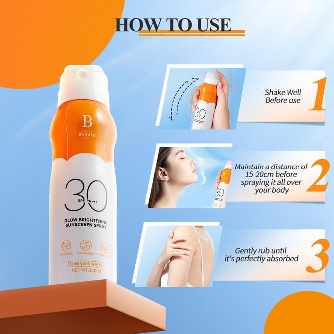 Cantikjamin Premiere Beaute Sunscreen Spray 140Ml Spf 30 Pa+++ Luminous White Glow Brightening