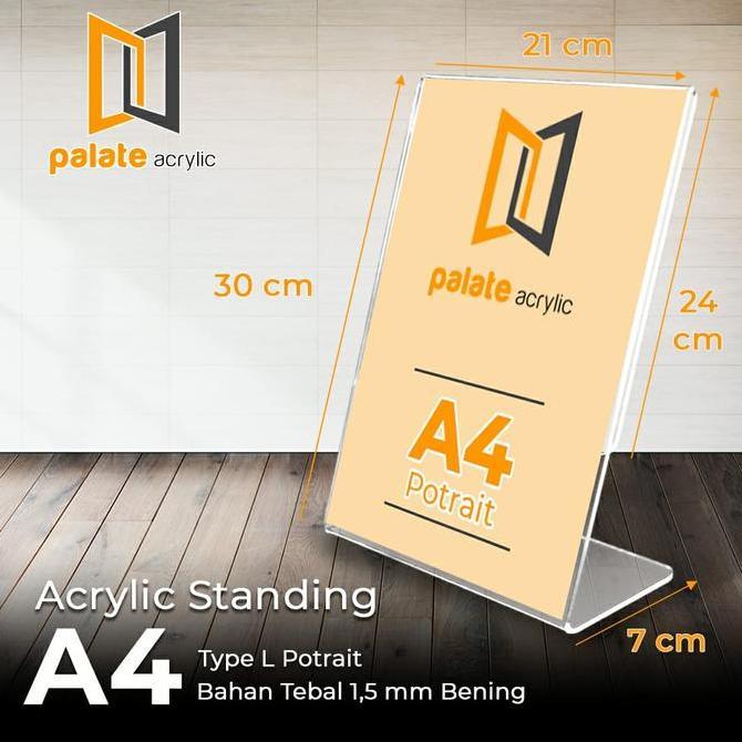 Doxdoc- Akrilik A4 Acrylic / Menu / Brosur / Akrilik A4 L Portrait 1,5Mm