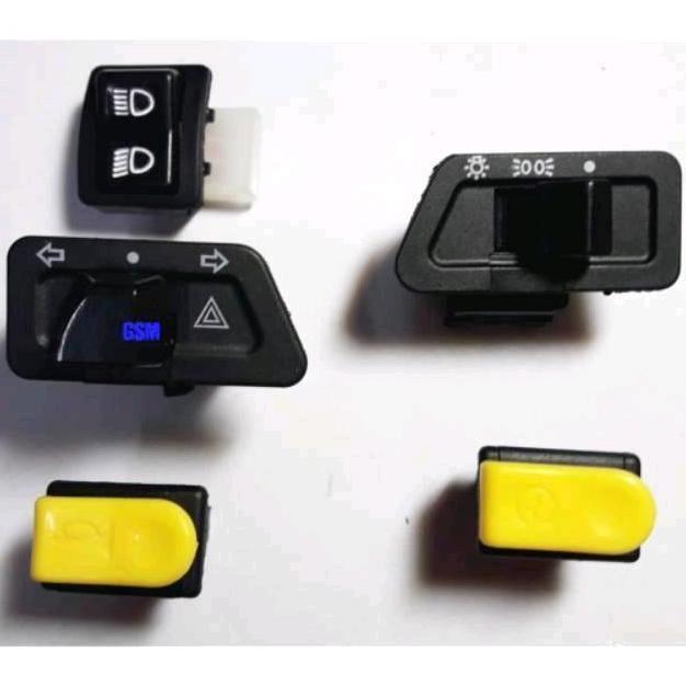 Fastrik- Saklar Set Beat Karbu Sen Hazard Komplit 5 Tombol Supra X 125 Vario Karbu Lama Supra Fit Ne