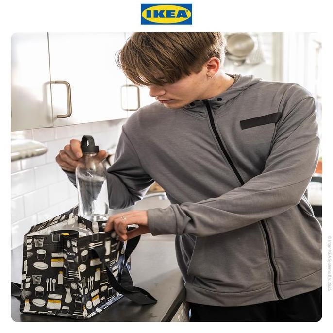 Yxwrg- Ikea Fladdrig Tas Bekal / Makan Siang 25X16X27 Cm