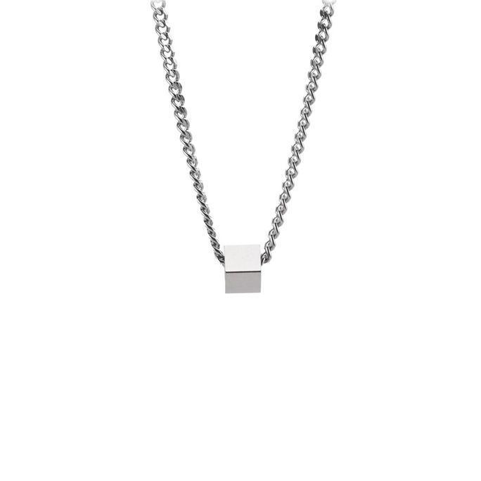 Goldsand- Kalung Titanium Pria Wanita Kalung Rantai Bandul Nine Bts