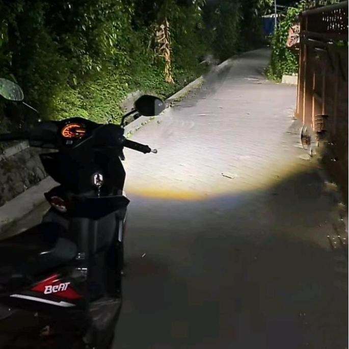 Look- Lampu Utama Lampu Depan Led H6 Laser Plus Senja Hi Low Putih Kuning Arus  Dc Vario Old Jupiter