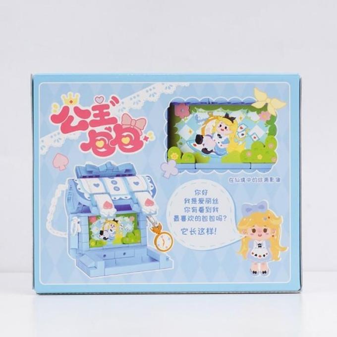 Thebest- OhSome  Wekki Building Block Mainan Rakit Brick Blok Susun 3D DIY Cute Disney Bag Series / 