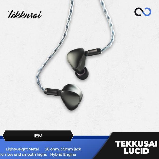 TEKKUSAI Lucid IEM 8mm Hybrid Quad-Driver Balanced In-Ear Monitor / Earphones [terbaik]