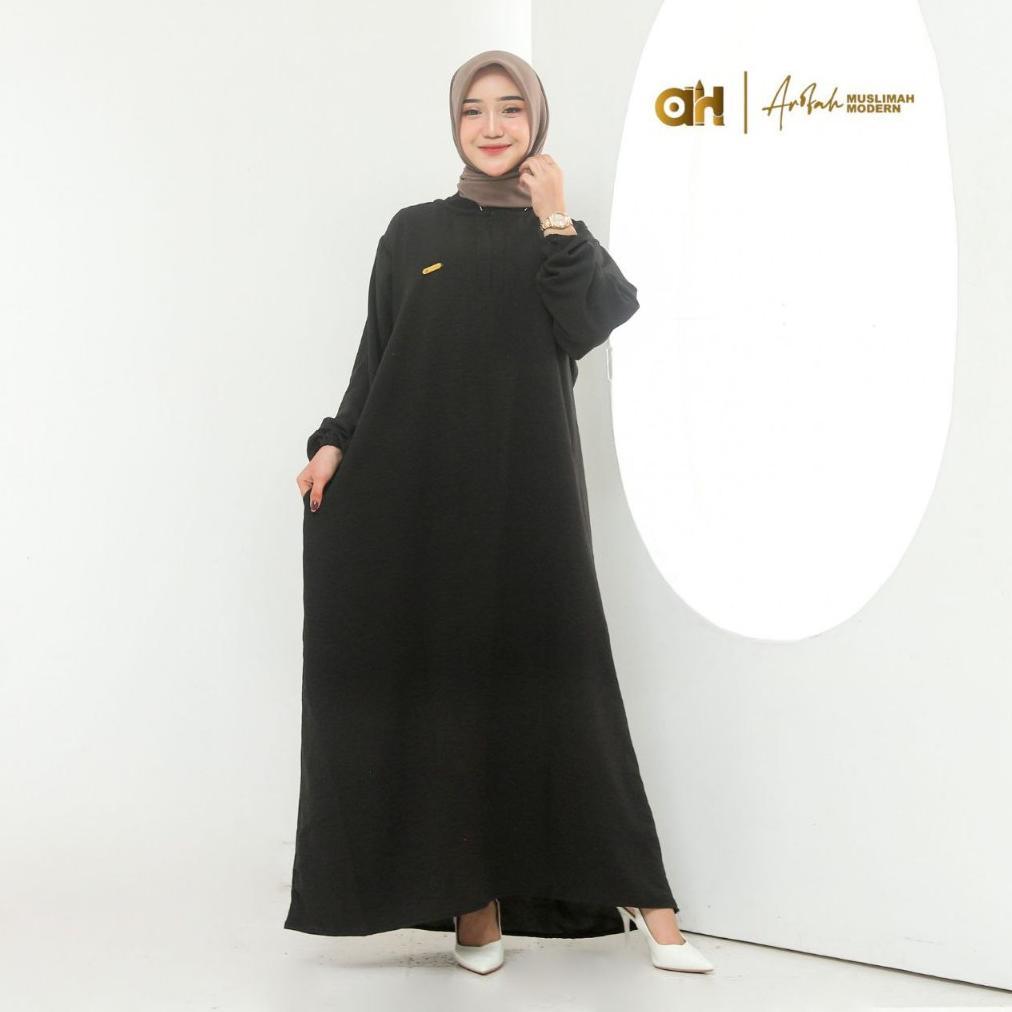 ORIGINAL SEMI ABAYA CRINKLE LD 130CM / GAMIS TERBARU 2024/GAMIS JUMBO LD 130 / GAMIS CRINKLE PREMIUM