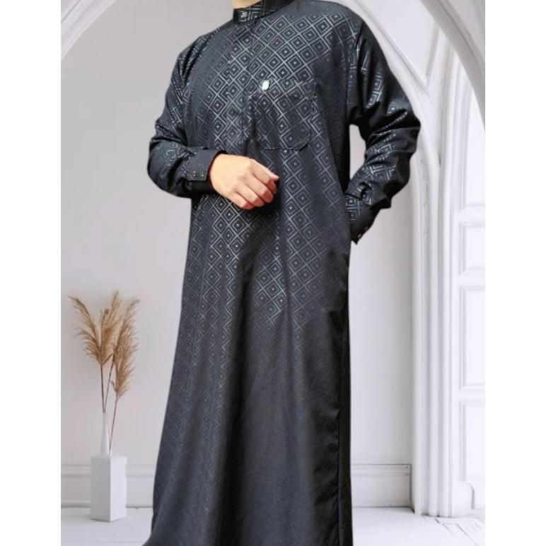 BEST SELLER JUBAH GAMIS PRIA TERBARU AS SYAMIL || JUBAH KATUN EMBOSS PREMIUM LENGAN PANJANG || JUBAH