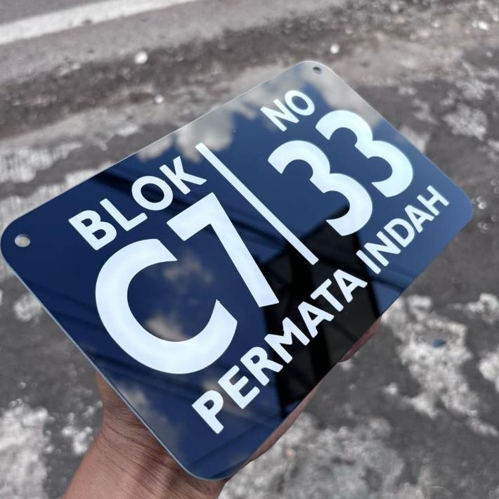 Nomor Rumah Akrilik/Papan Nama Rumah/Tulisan Nama Rumah