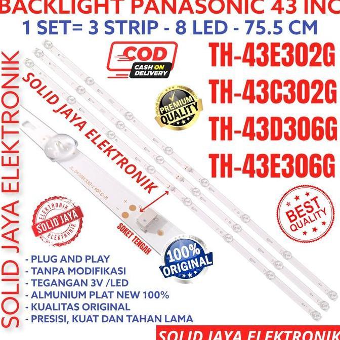 Backlight Tv Led Panasonic 43 Inc Th 43E302 43C302 43D306 43E306 43E302G 43C302G 43D306G 43E306G G L
