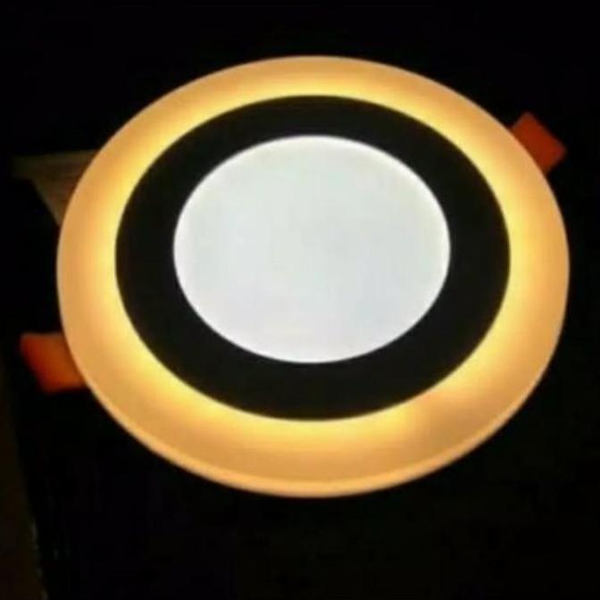 Bestone- Lampu Downlight LED 2 Warna 3+3 Watt Bulat/Kotak/Biru/Kuning/Pink
