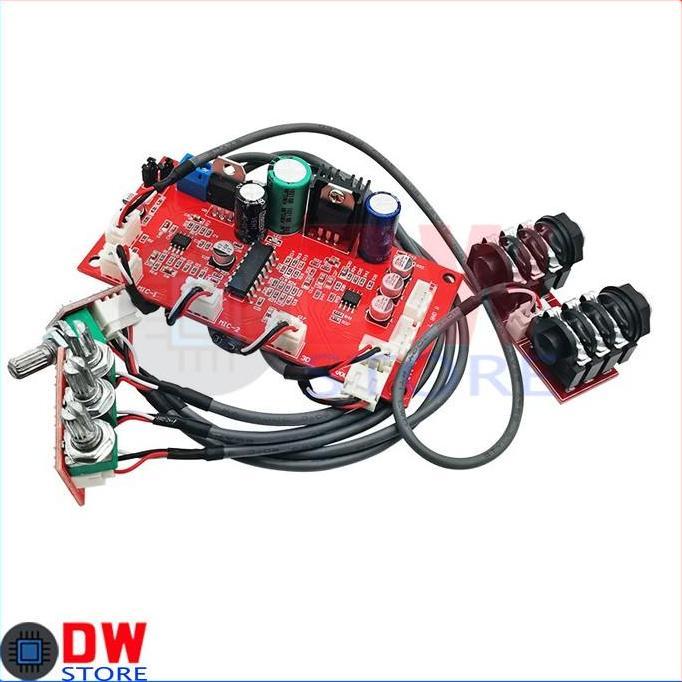 Bestone- Modul PT2399 AD828 Stereo Karaoke 2 Ch Microphone Echo Reverb Efek