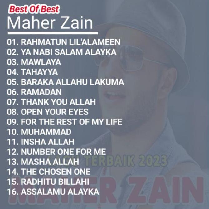 Bestone- KASET CD COMPACT DISC- KASET CD LAGU MAHER ZAIN TERBARU 2023 - KASET