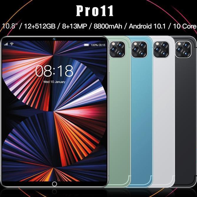 Bestone- 2023 Tablet 5G Baru Galaxy Pro11 Tab 10.8inch RAM 12GB+512GB ROM