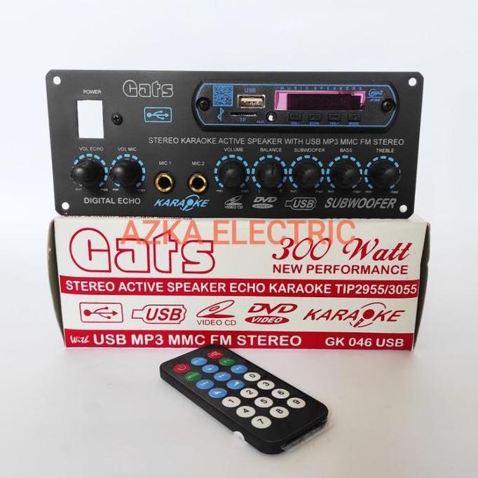 Bestone- Kit Power Amplifier Speaker Aktif Stereo Plus MP3 Bluetooth 300 Watt