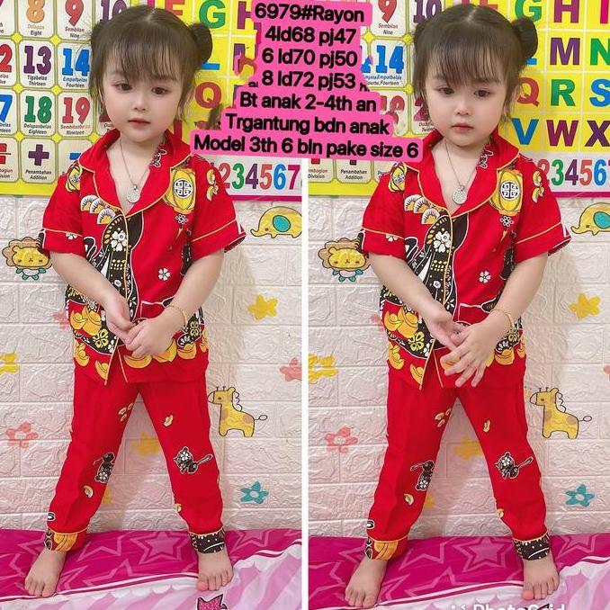 Promo 6979#baju tidur anak kelinci imlek2023 Diskon