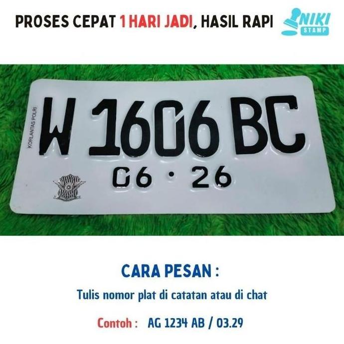 TERBARU FONT BARU Cetak Plat Mobil JDM Custom