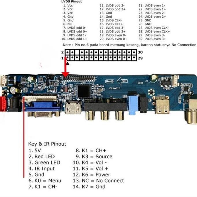 Bestone- Mainboard Universal Lcd Led Tv Digital DVB T2 Siaran digital Main