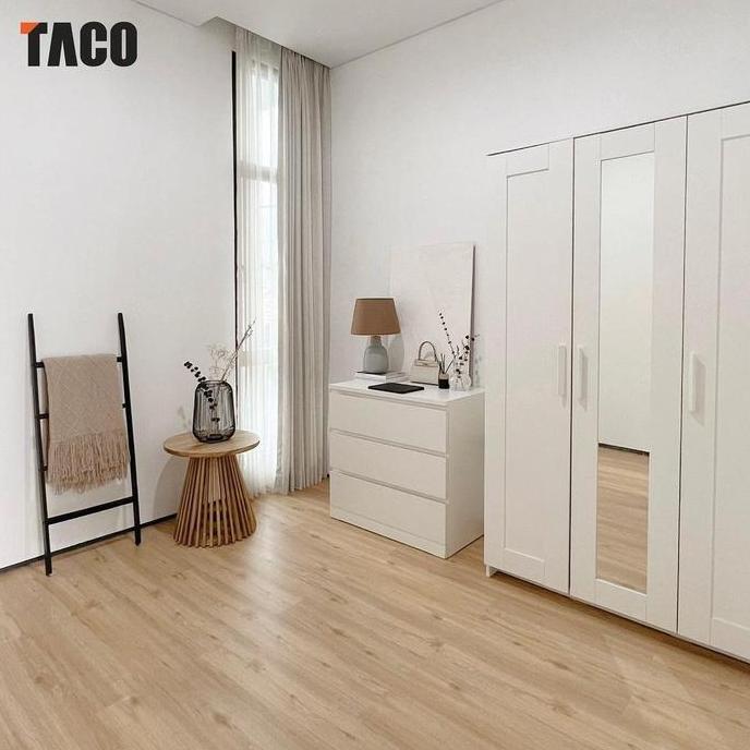 HOT SALE Taco Lantai Vinyl SPC Motif Kayu 5mm / Vinyl Taco SPC 5mm Motif Kayu