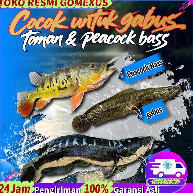 Gomexus HeavyGame Set Alat Pancing Lip Grip Tang Pancing Power Handle Alat Casting Gabus Toman Paket